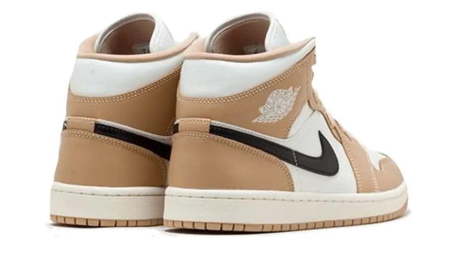 Air Jordan 1 Mid Tan Black - MNR Sneakers