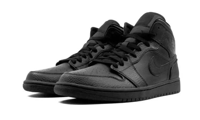 Air Jordan 1 Mid Triple Black - MNR Sneakers