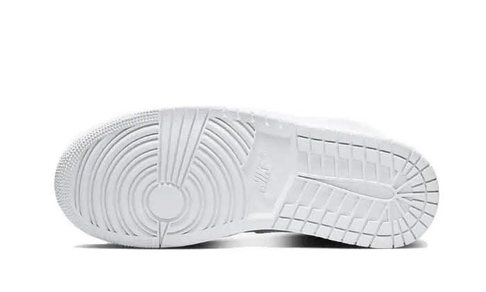 Air Jordan 1 Mid Triple White Patent Swoosh - MNR Sneakers