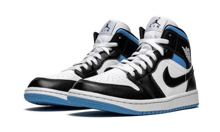 Air Jordan 1 Mid University Black White - MNR Sneakers