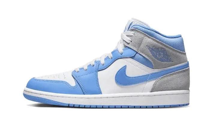 Air Jordan 1 Mid University Blue Grey - MNR Sneakers