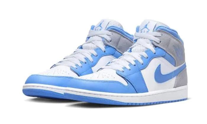 Air Jordan 1 Mid University Blue Grey - MNR Sneakers