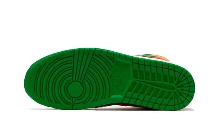 Air Jordan 1 Mid Wheat Watermelon - MNR Sneakers