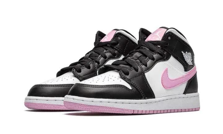 Air Jordan 1 Mid White Black Light Arctic Pink - MNR Sneakers