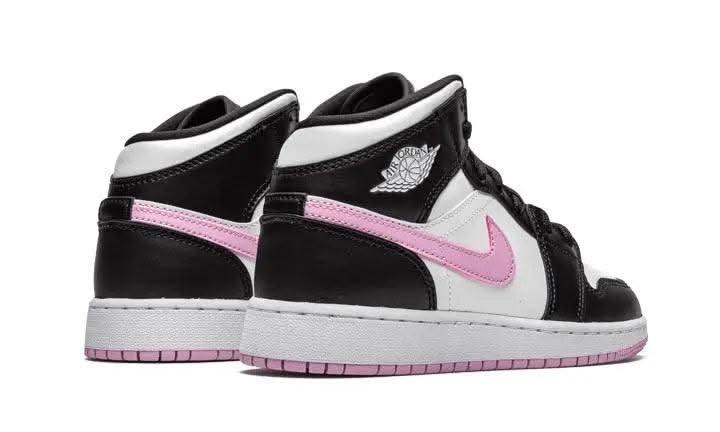 Air Jordan 1 Mid White Black Light Arctic Pink - MNR Sneakers