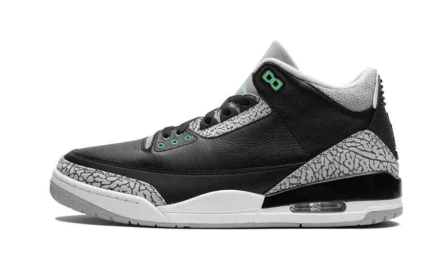 Air Jordan 3 Retro Green Glow - MNR Sneakers