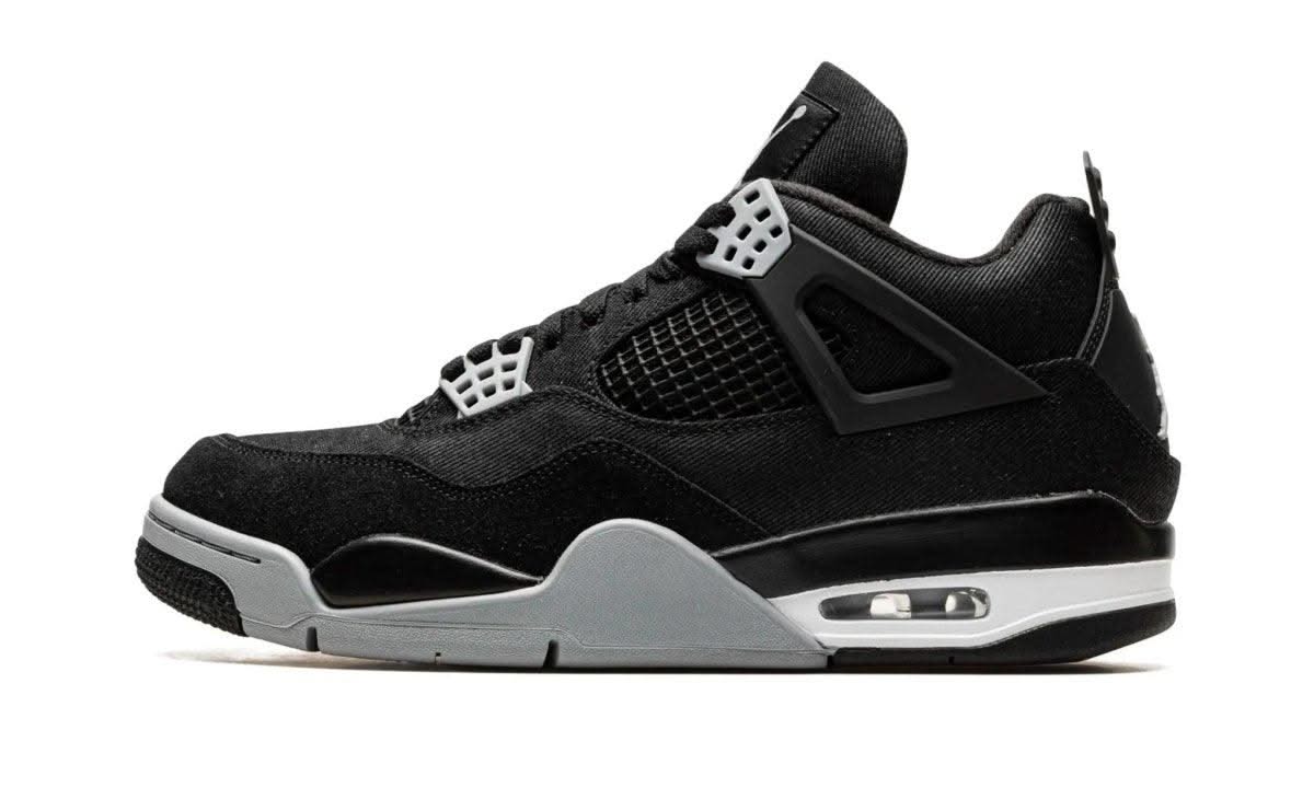 Air Jordan 4 Black Canvas - MNR Sneakers