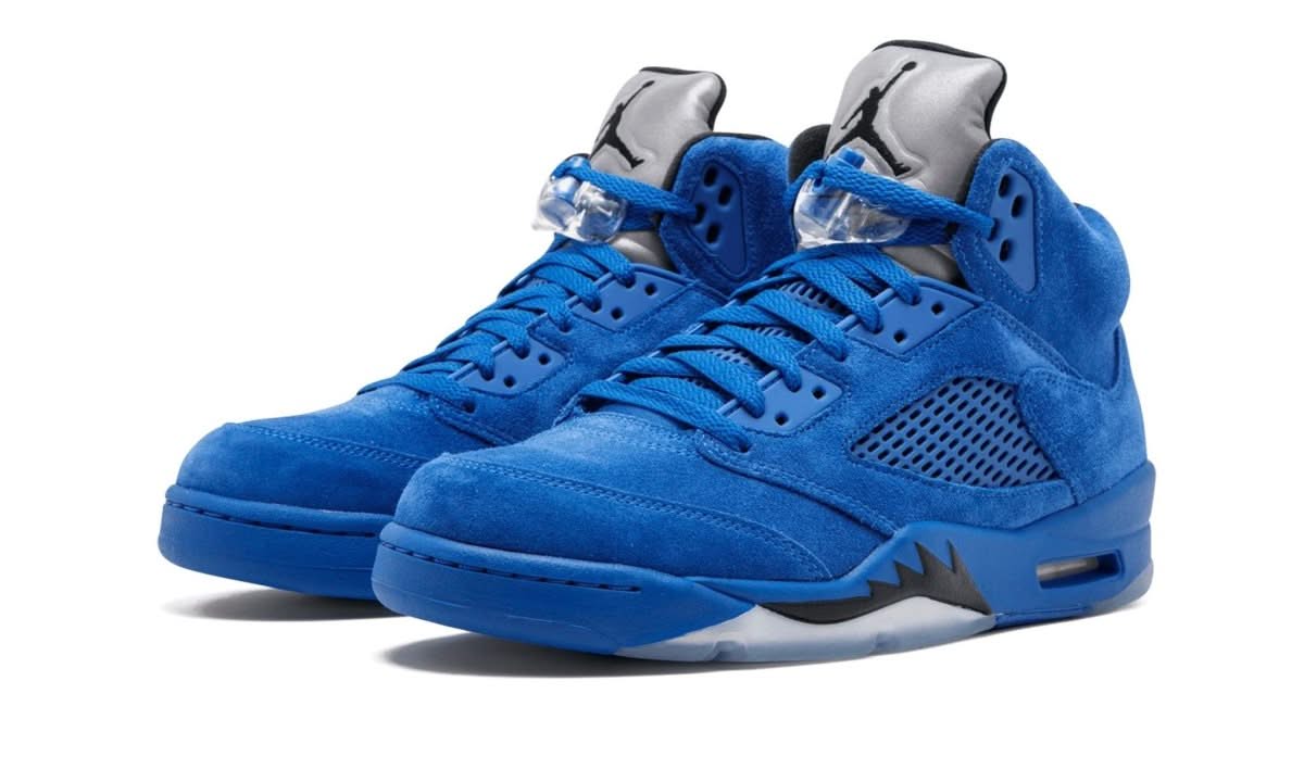Air Jordan 5 Retro Blue Suede - MNR Sneakers
