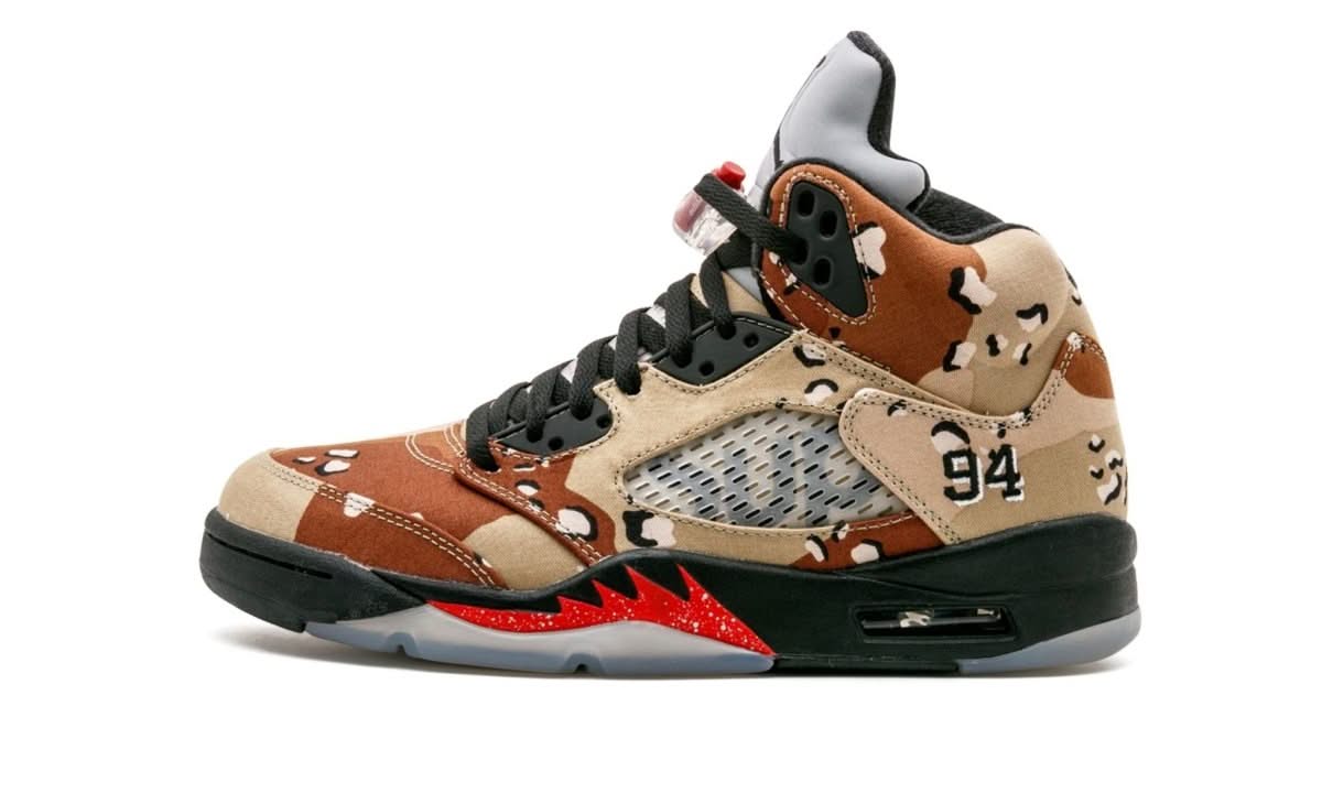 Air Jordan 5 Retro Supreme Desert Camo - MNR Sneakers