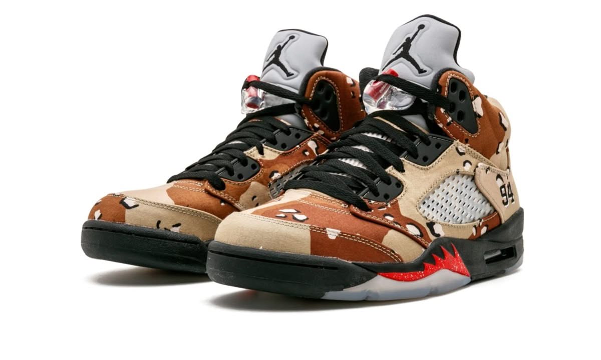 Air Jordan 5 Retro Supreme Desert Camo - MNR Sneakers