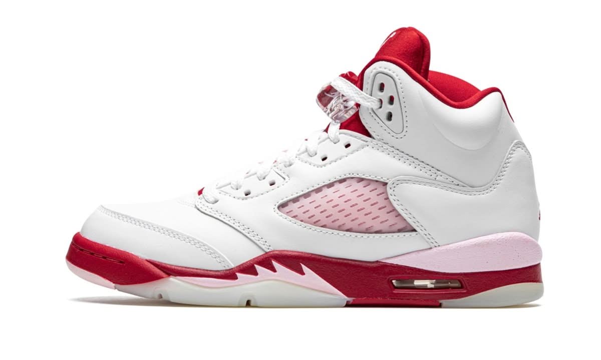 Air Jordan 5 Retro White Pink Red - MNR Sneakers