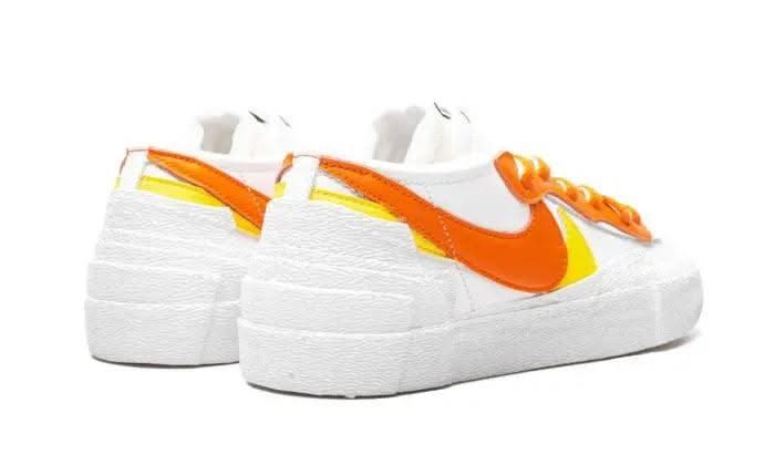 Blazer Low Sacai White Magma Orange - MNR Sneakers