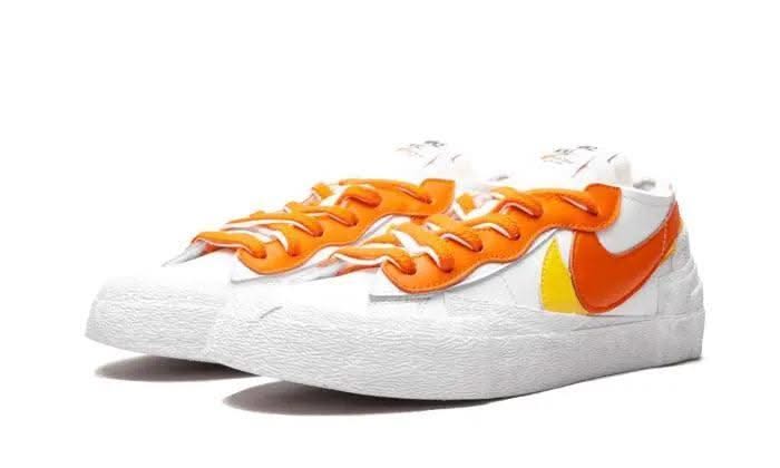 Blazer Low Sacai White Magma Orange - MNR Sneakers