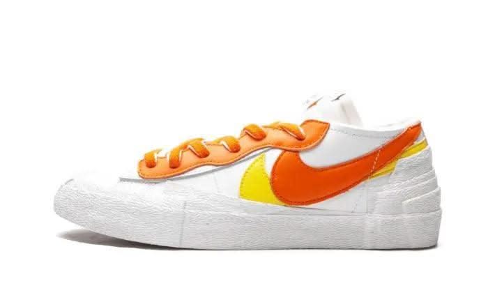 Blazer Low Sacai White Magma Orange - MNR Sneakers