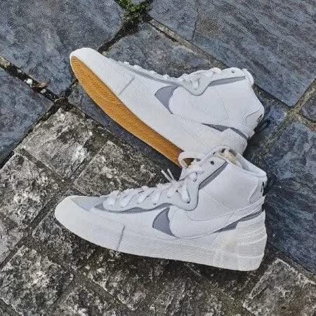 Blazer Mid Sacai White Grey - MNR Sneakers