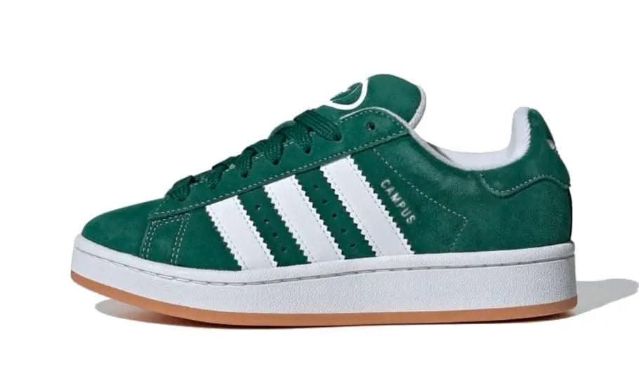 Campus 00s Dark Green Cloud White (Kids) - MNR Sneakers