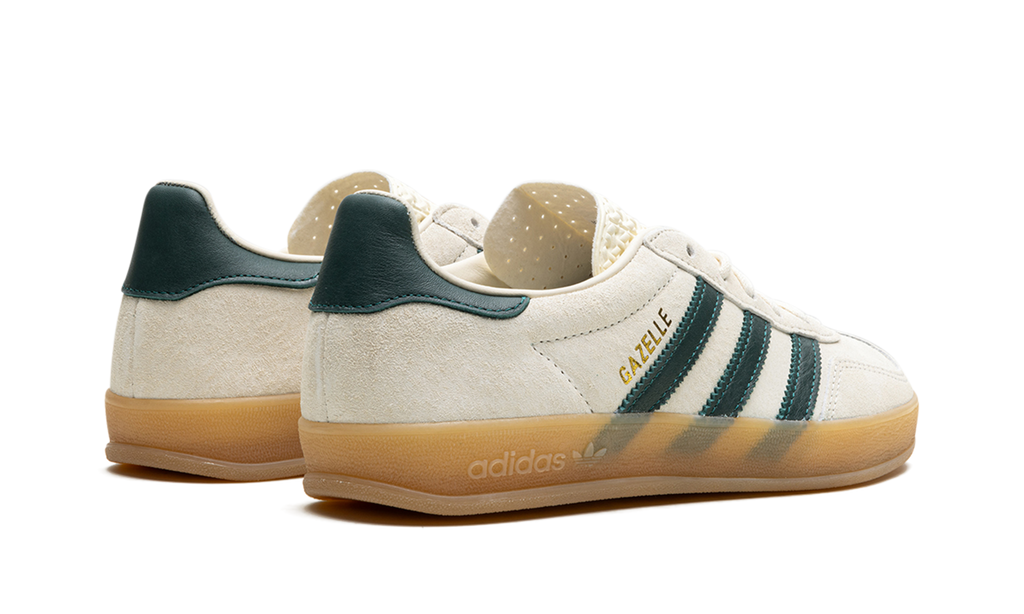 Gazelle Indoor Cream White Collegiate Green Gum