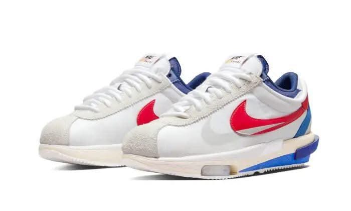 Cortez 4.0 Sacai White University Red Blue - MNR Sneakers