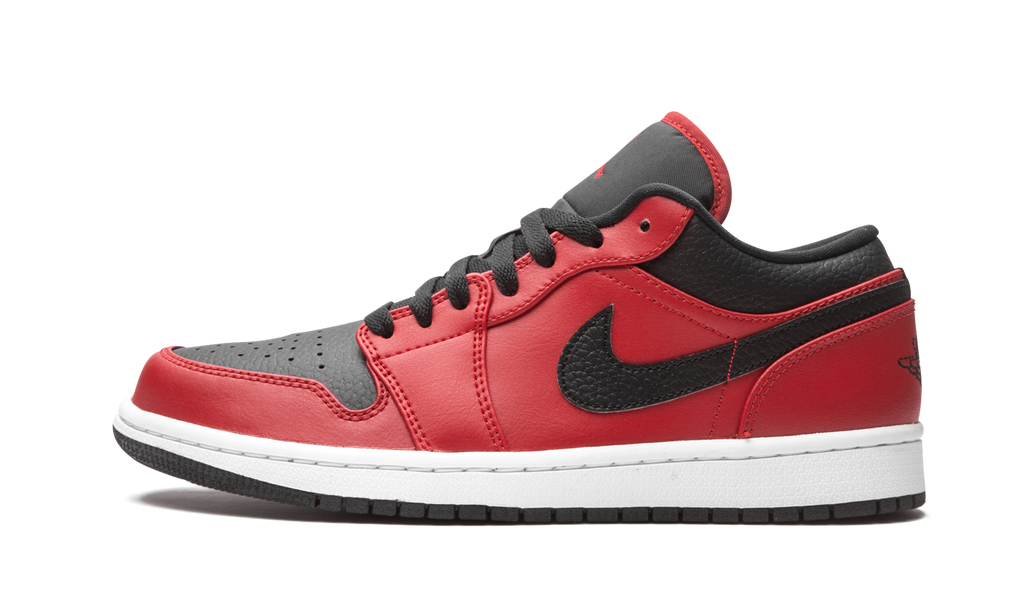 Air Jordan 1 Low Reverse Bred Pebbled Swoosh