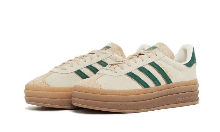 Gazelle Bold Magic Beige Collegiate Green - MNR Sneakers