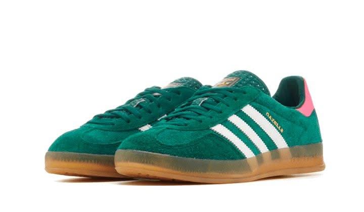 Gazelle Indoor Collegiate Green Lucid Pink - MNR Sneakers