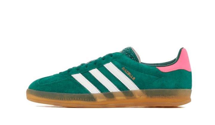 Gazelle Indoor Collegiate Green Lucid Pink - MNR Sneakers