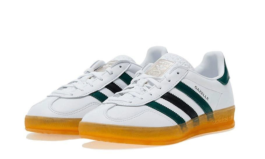 Gazelle Indoor White Collegiate Green - MNR Sneakers
