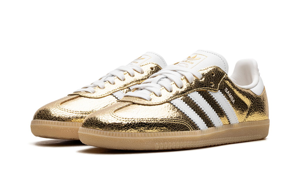 Samba OG Gold Metallic Cracked Leather - KI5719