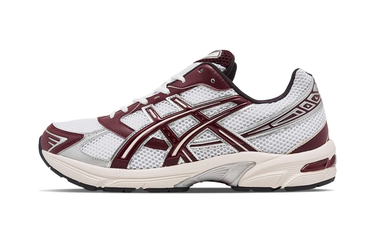 Gel-1130 White Maroon Banner - MNR Sneakers