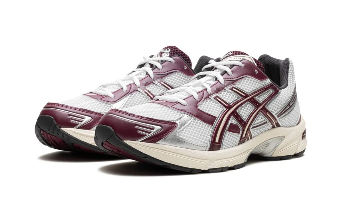 Gel-1130 White Maroon Banner - MNR Sneakers