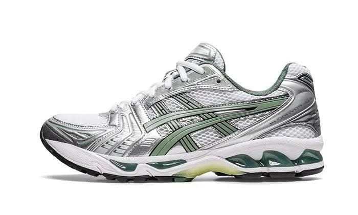 Gel-Kayano 14 White Pure Silver Slate Grey Sage - MNR Sneakers