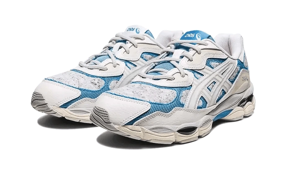 Gel-NYC White Dolphin Blue - MNR Sneakers