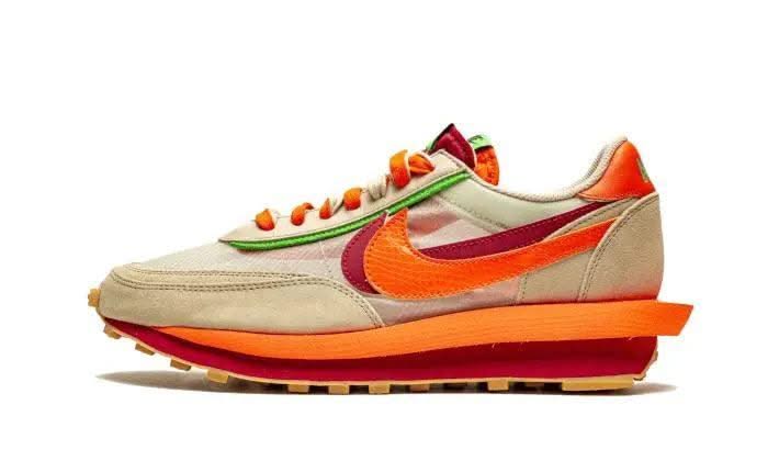 LD Waffle Sacai Clot Net Orange Blaze - MNR Sneakers