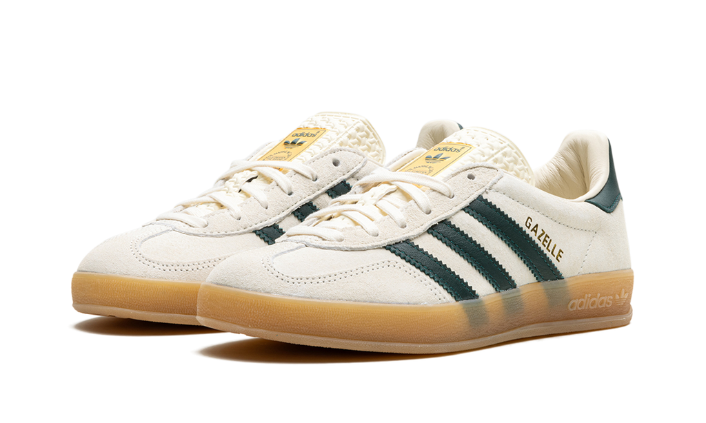 Gazelle Indoor Cream White Collegiate Green Gum
