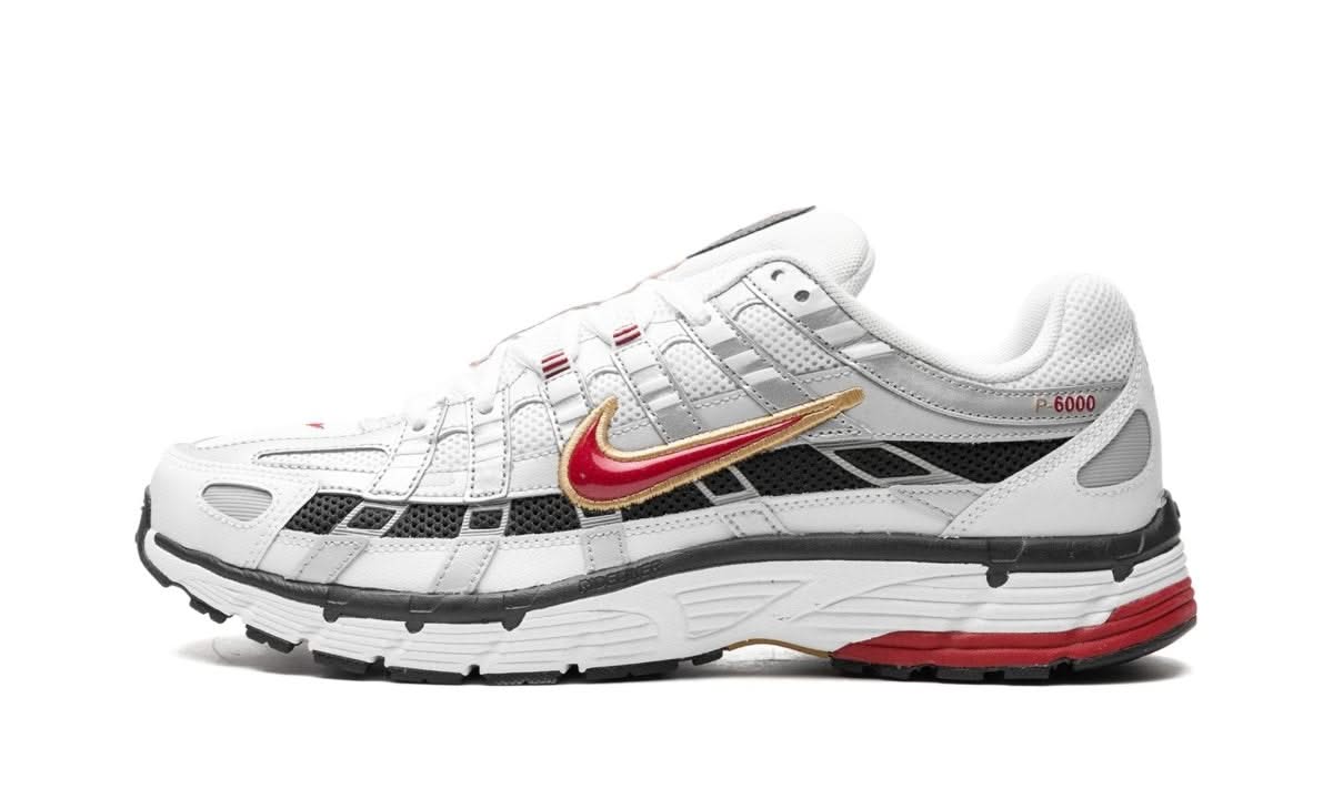 P-6000 Platinum Varsity Red - MNR Sneakers