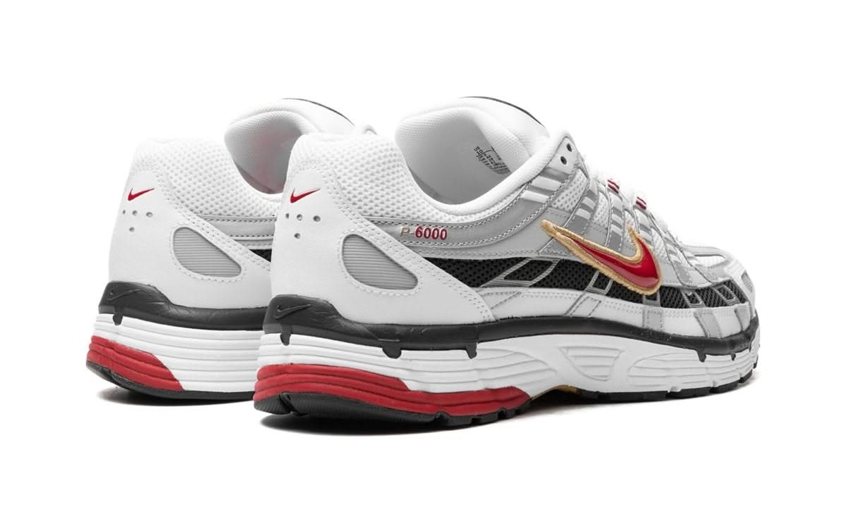 P-6000 Platinum Varsity Red - MNR Sneakers