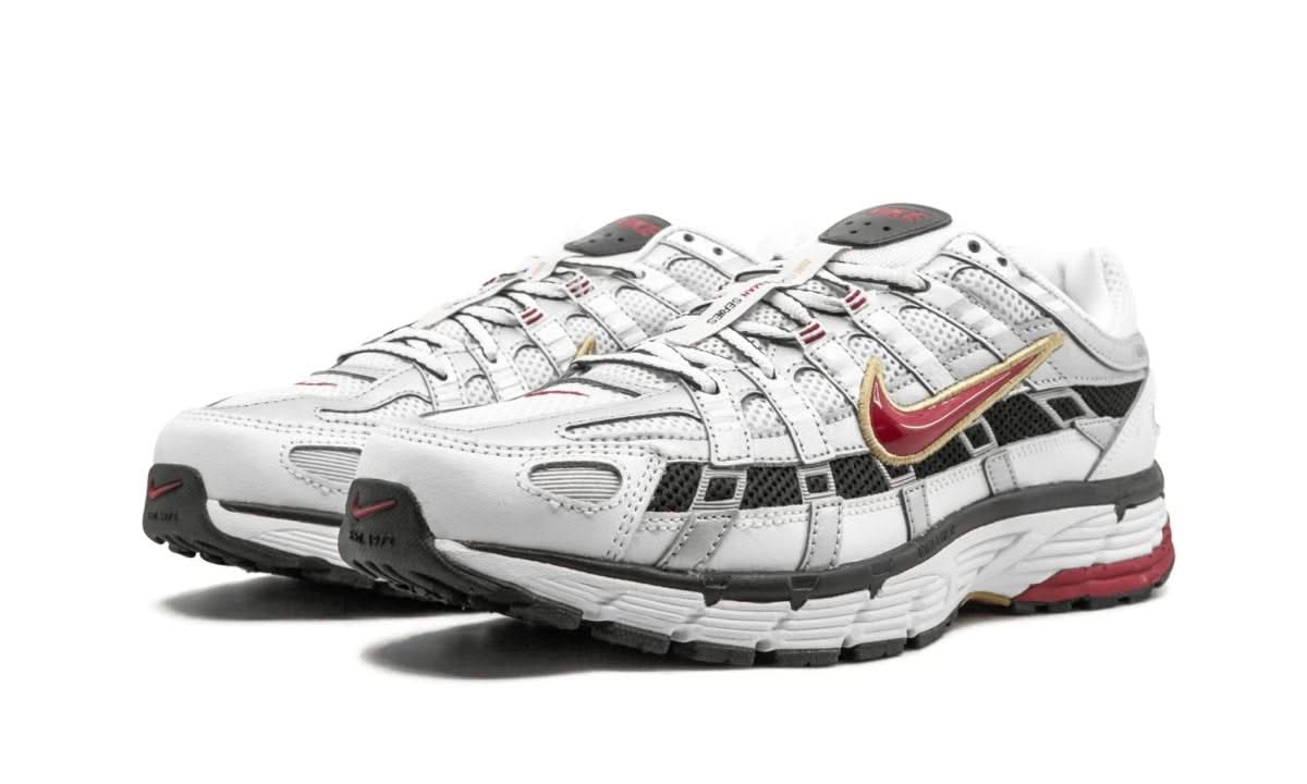 P-6000 White Gold Red - MNR Sneakers
