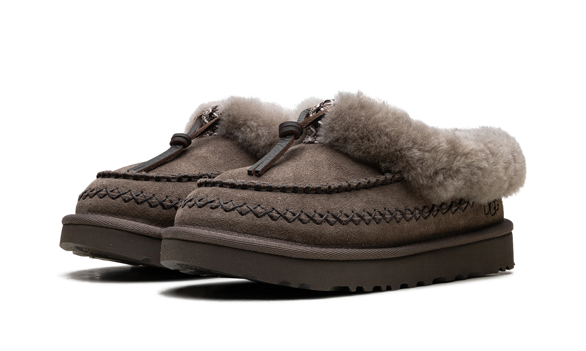 Paire de pantoufles UGG Tasman Alpine Slipper Hickory neuve et authentique avec boîte d'origine.