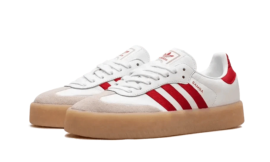 Sambae White Better Scarlet Gum - MNR Sneakers