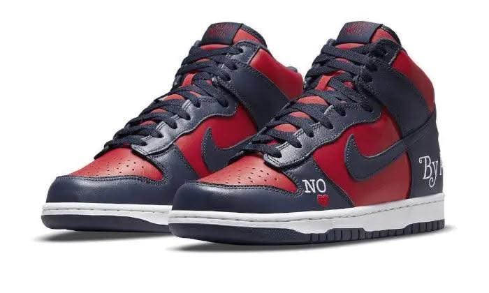 SB Dunk High Supreme By Any Means Navy - MNR Sneakers