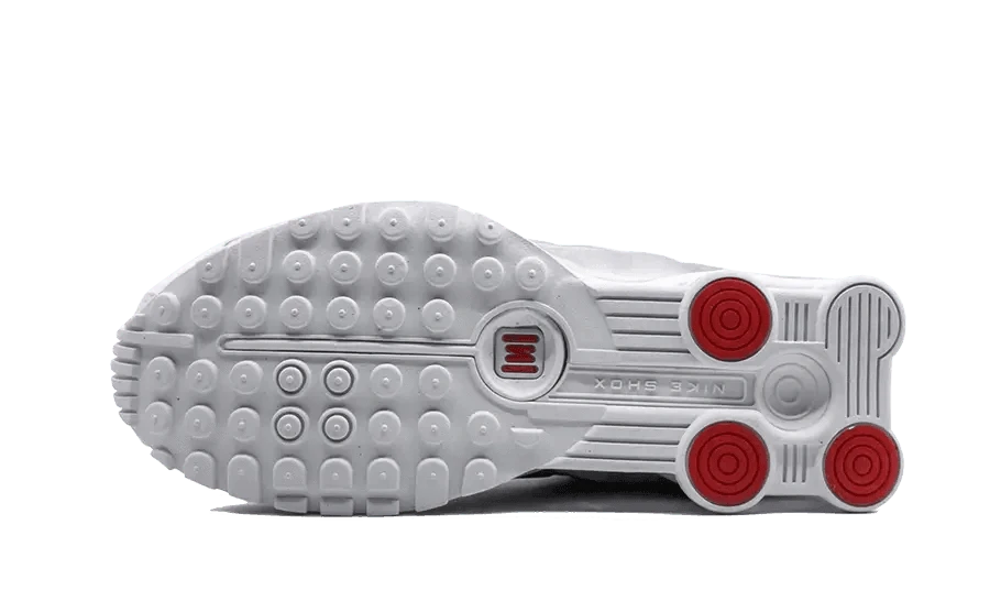 Shox R4 White Metallic Silver - MNR Sneakers