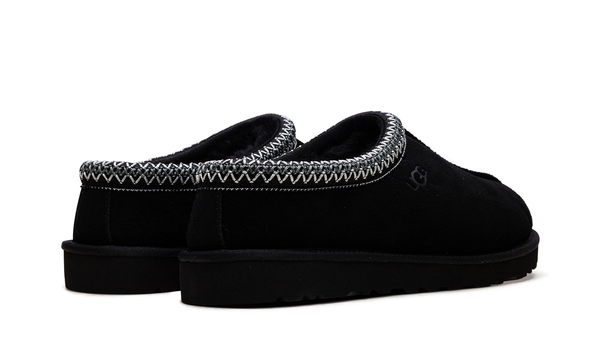 Vue arrière des talons de la UGG Tasman II Slipper Black.