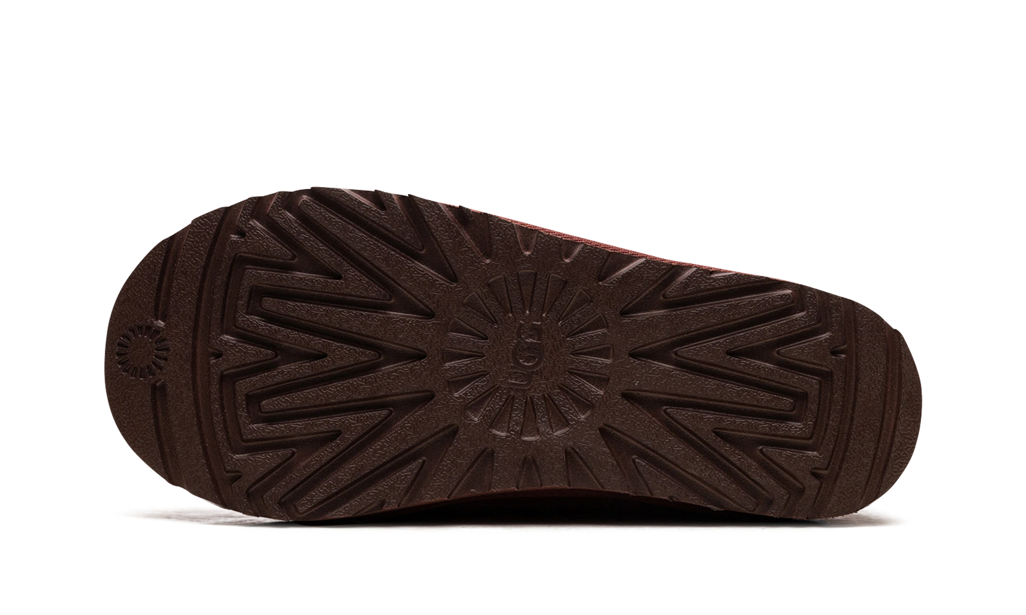 Semelle extérieure en caoutchouc de la UGG Tasman Slipper Red Jasper.