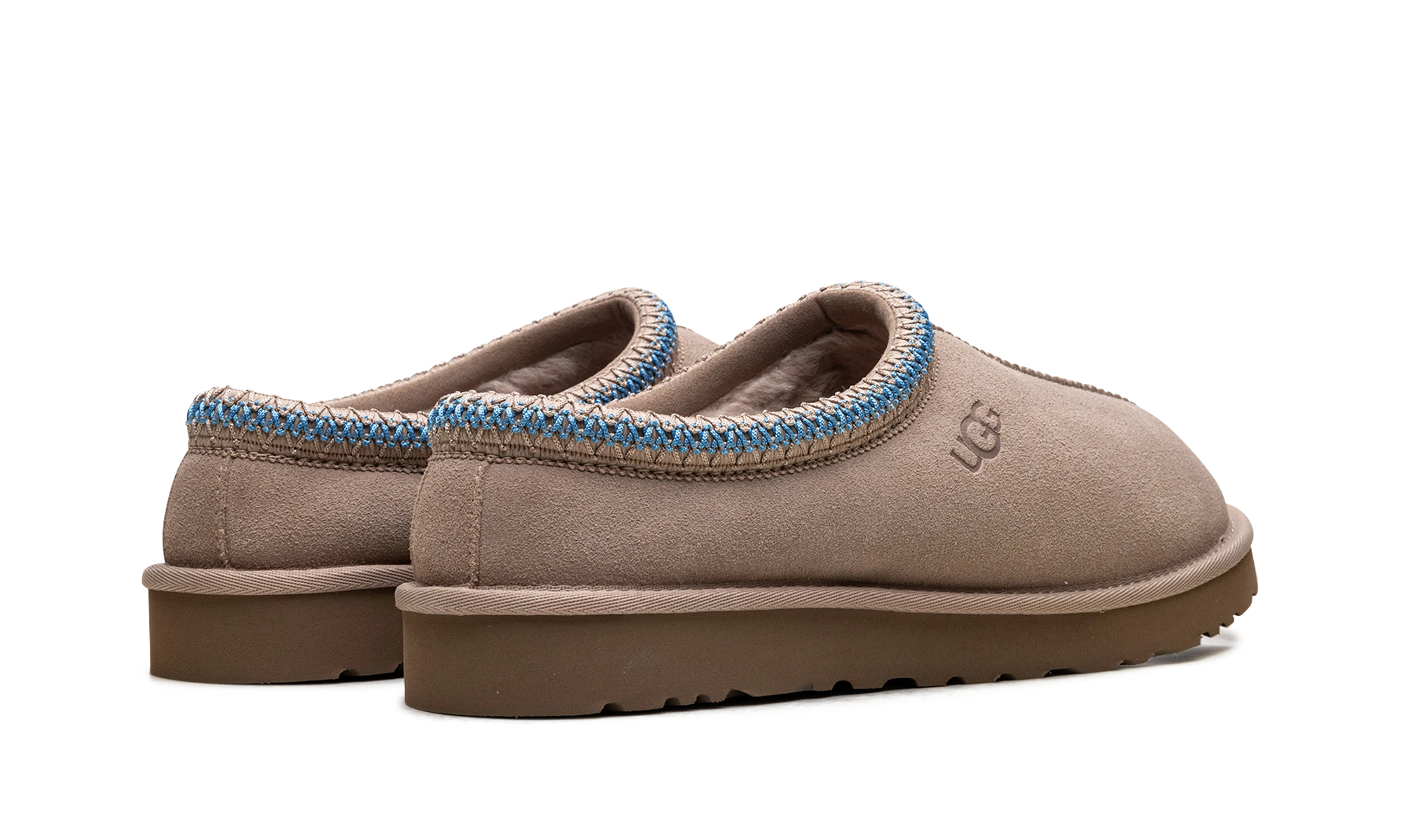 Vue arrière des talons de la UGG Tasman Slipper Santorini Sand.