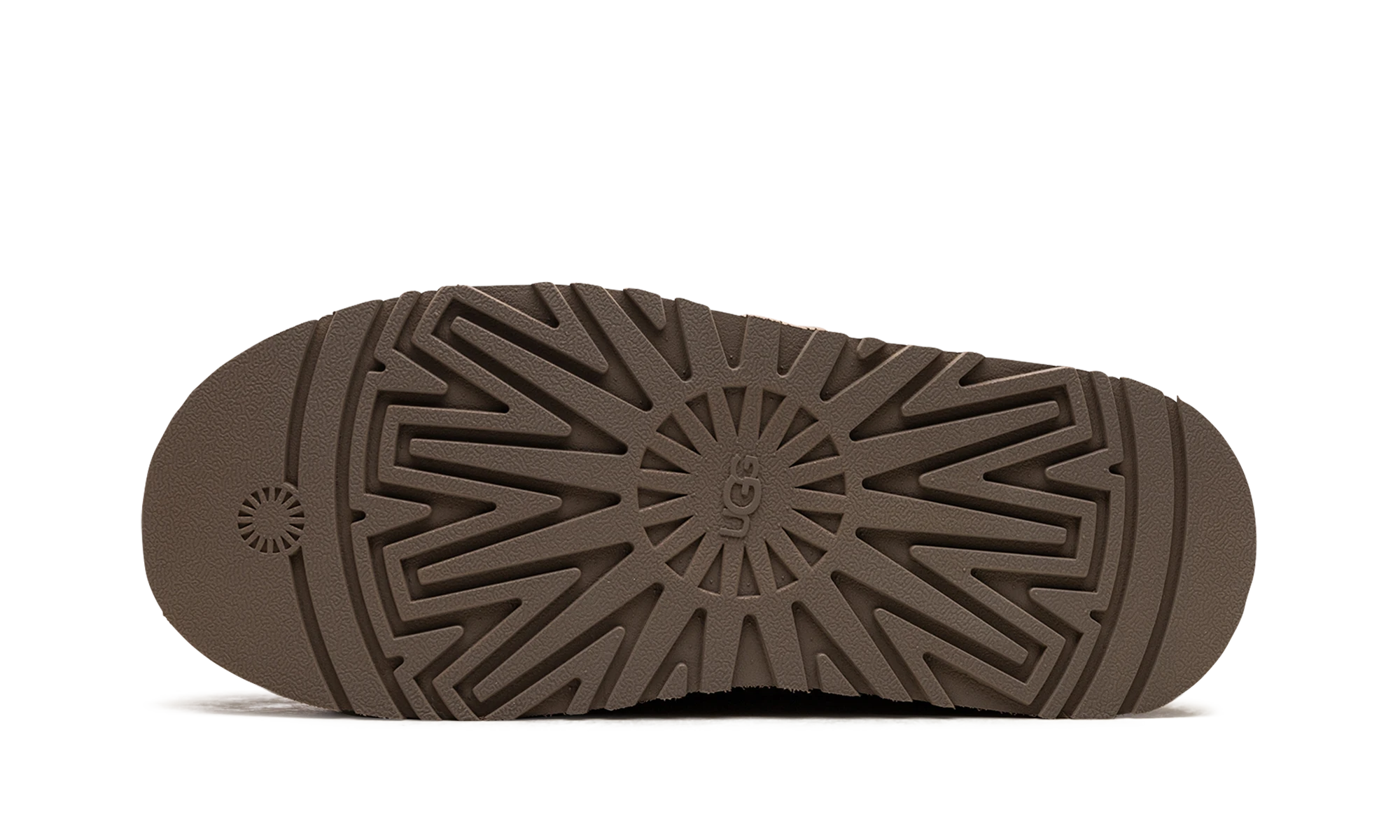 Semelle extérieure en caoutchouc de la UGG Tazz Slipper Maxi Curly Chestnut.