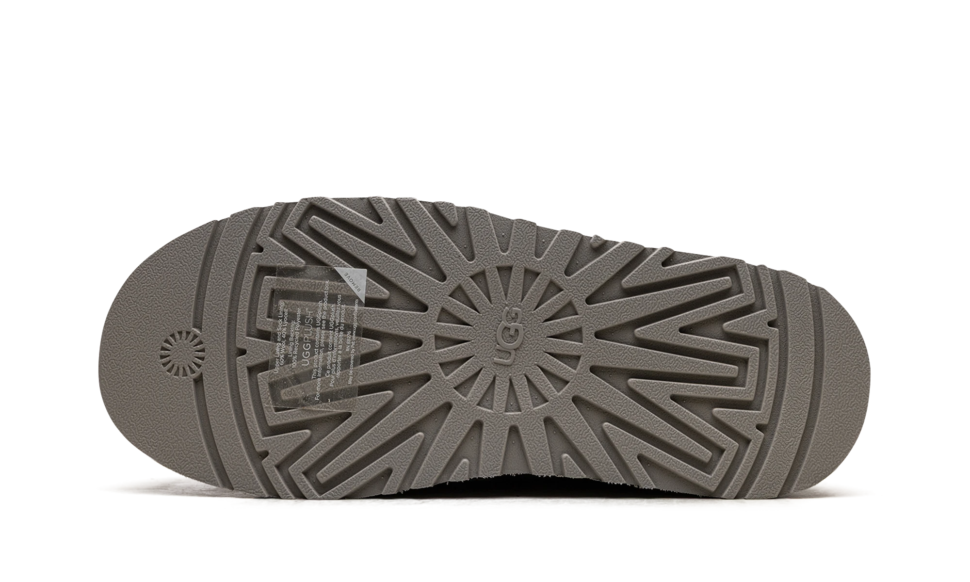 Semelle extérieure en caoutchouc de la UGG Tazz Slipper Pumice.