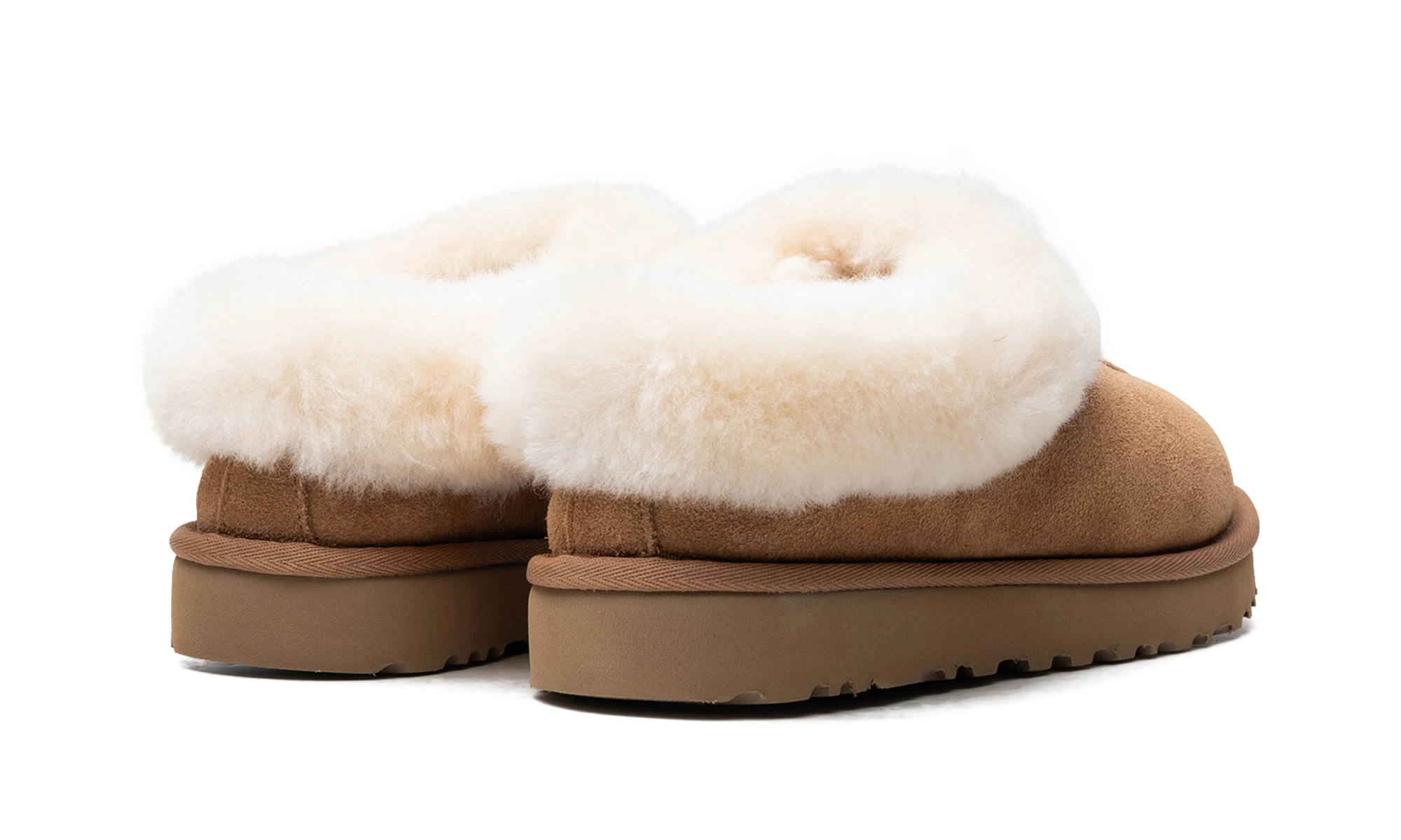 Vue arrière des talons de la UGG Tazzette Slipper Chestnut.