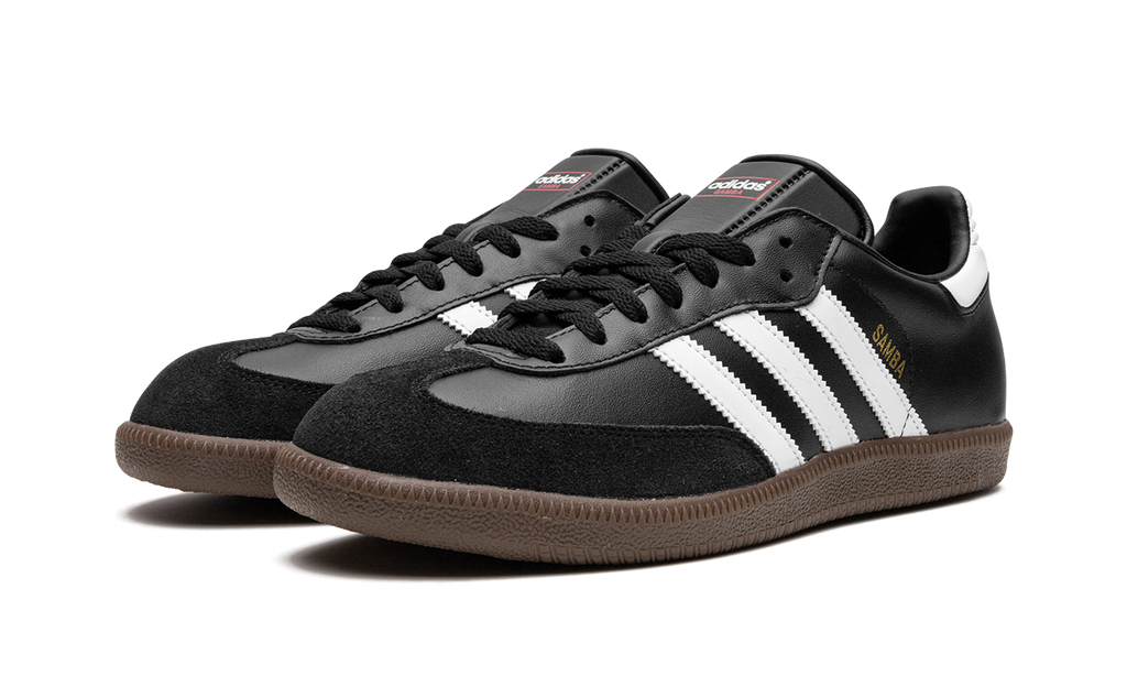 Samba-Leder Schwarz Weiß