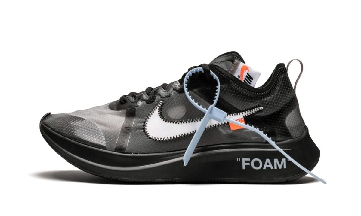 Zoom Fly Off-White Black Silver - MNR Sneakers