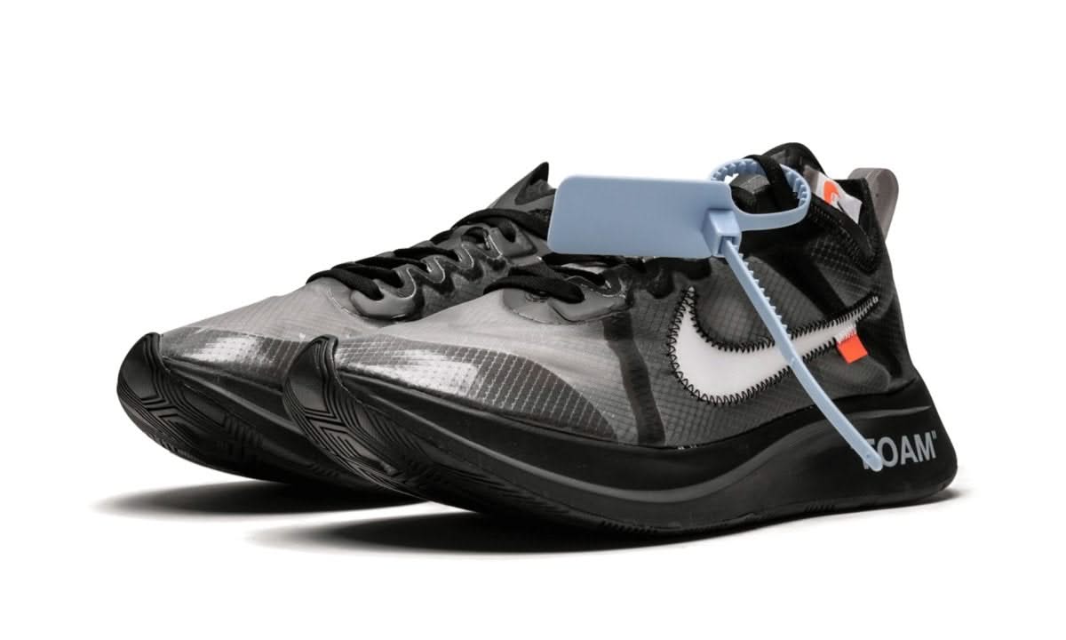 Zoom Fly Off-White Black Silver - MNR Sneakers